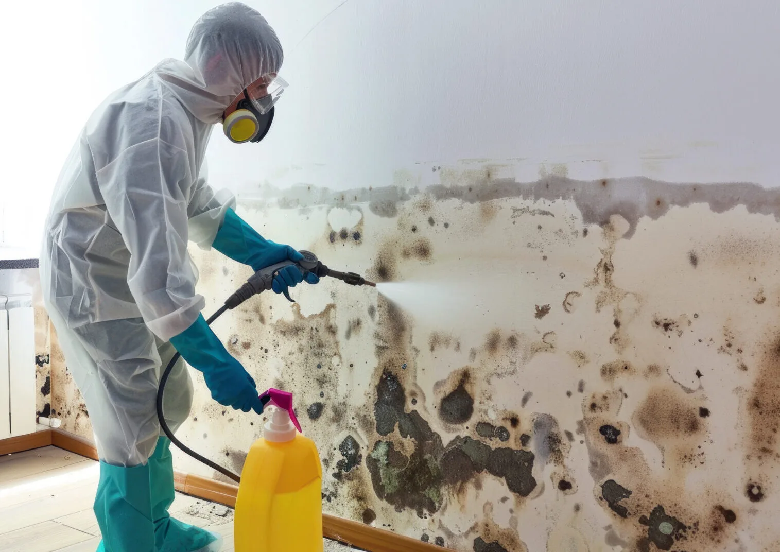 Mold removal from walls