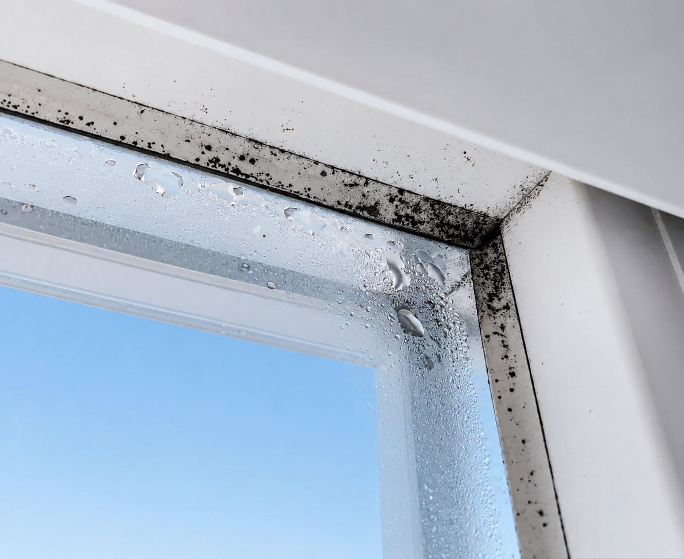 mold growing on windows