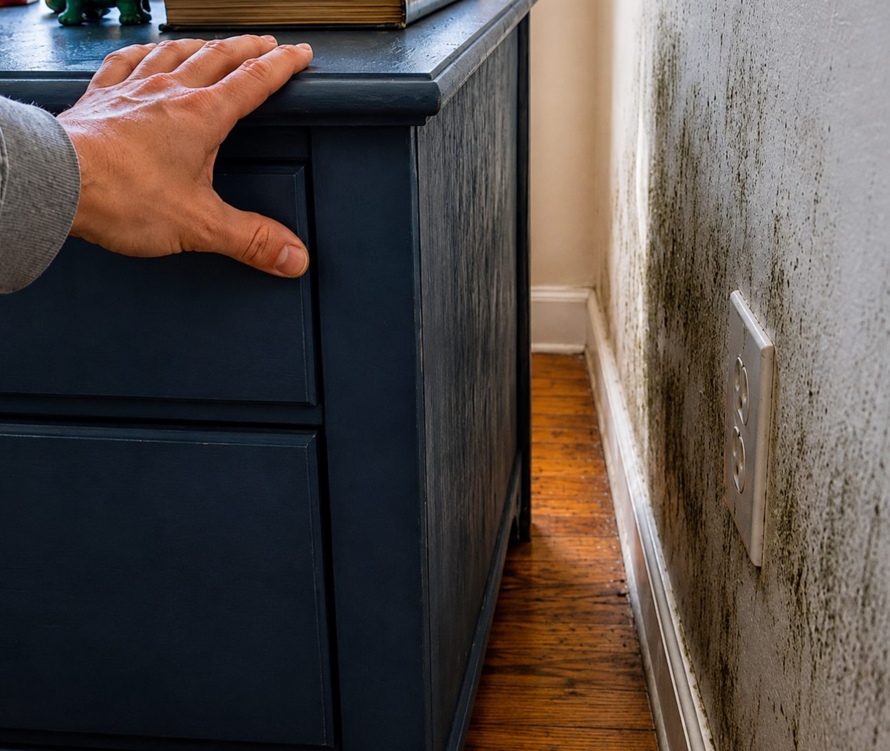 mold in a bedroom